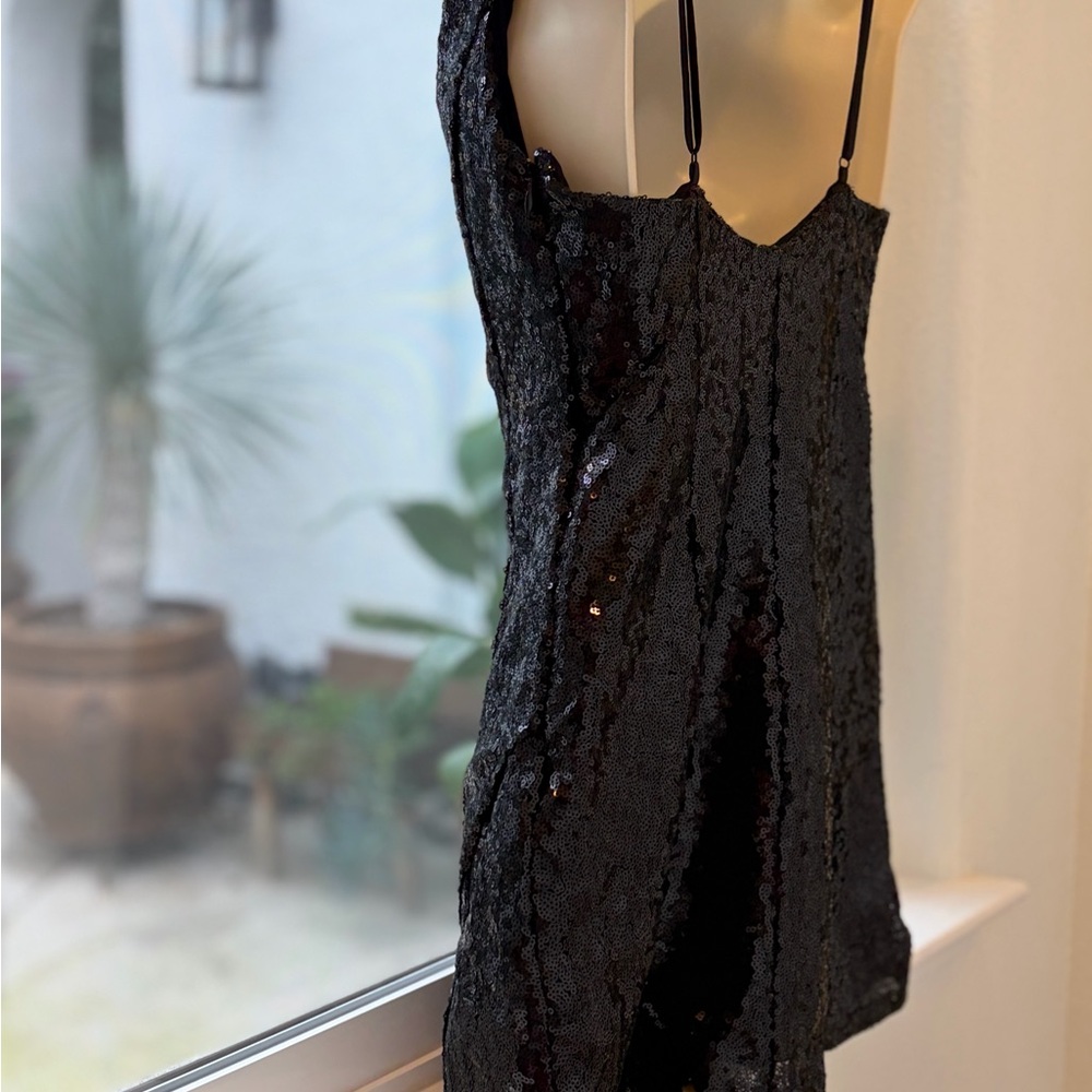 Urban Outfitters Black Sequin Mini Dress - Picture 6 of 6